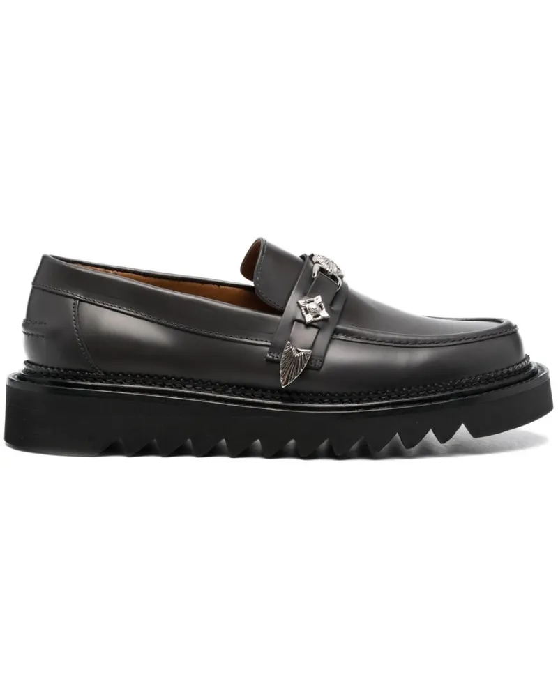 Toga Loafer mit Logo-Schild Grau