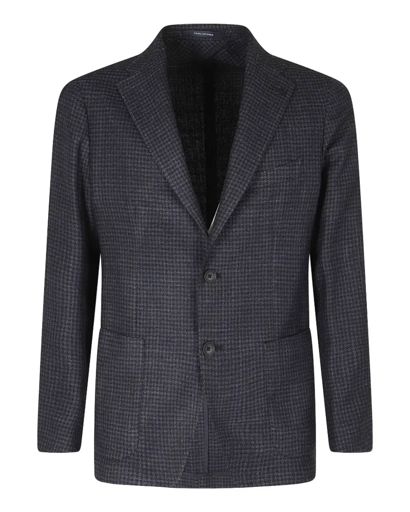 Tagliatore Sakko mit Hahnentrittmuster - Blau Blau