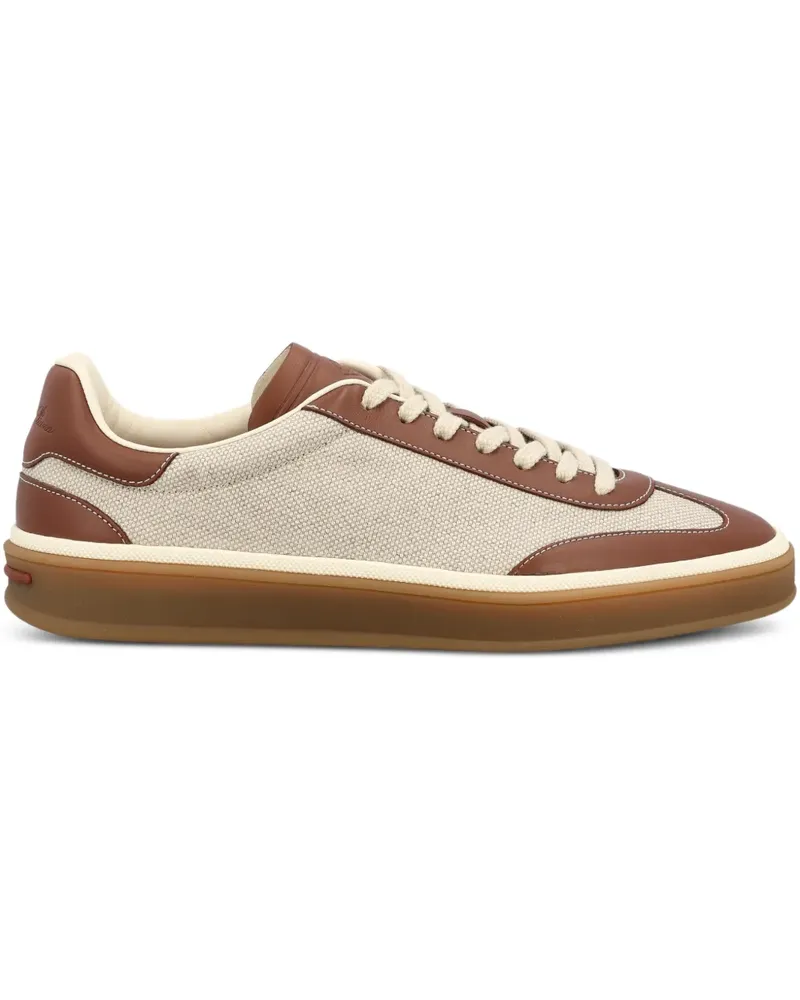 Loro Piana Tennis Walk Sneakers mit Logo-Prägung - Nude Nude