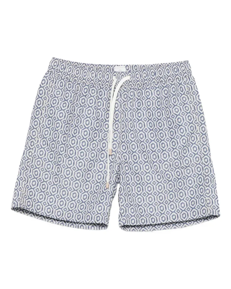 Eleventy Badeshorts mit geometrischem Muster - Blau Blau