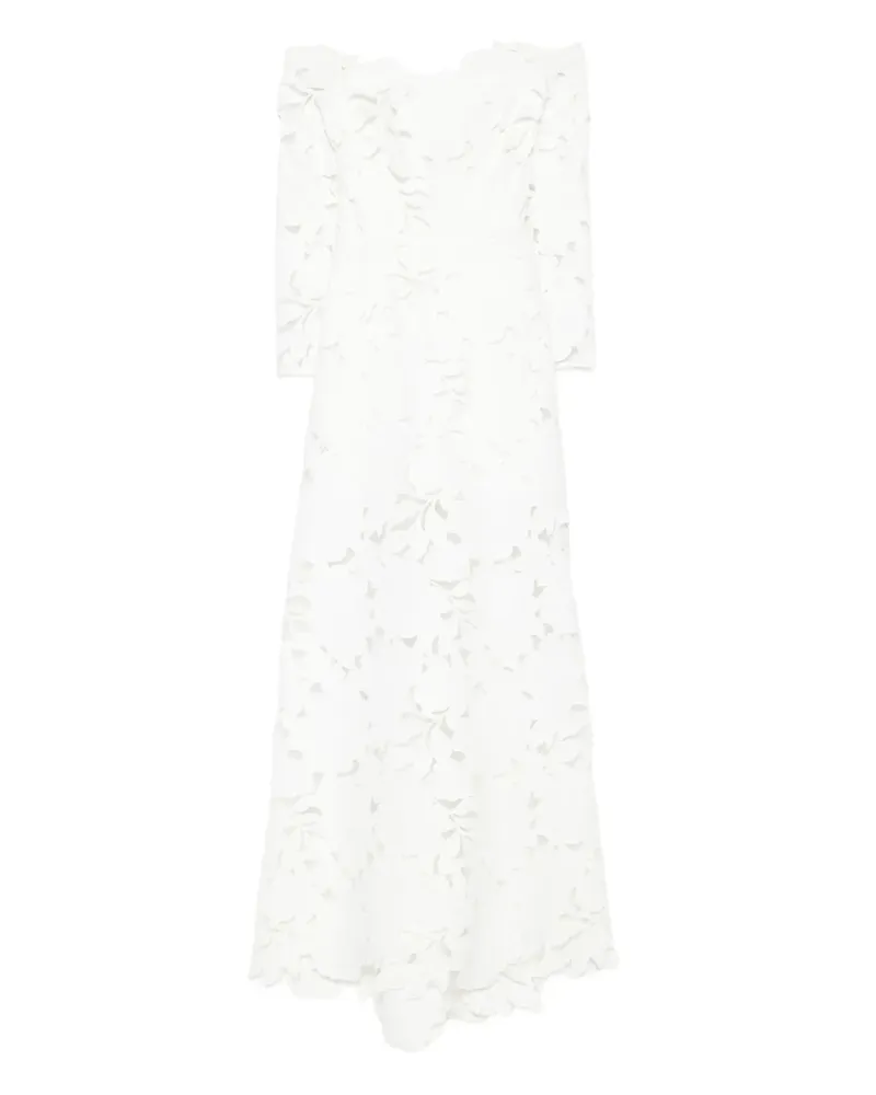 COSTARELLOS Kleid mit Spitze - Weiß Weiß