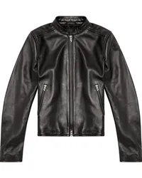 Diesel L-Ayla Bikerjacke aus Leder Schwarz