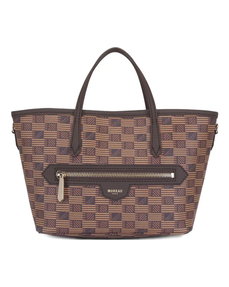Moreau Paris Shopper mit Monogramm - Braun Braun