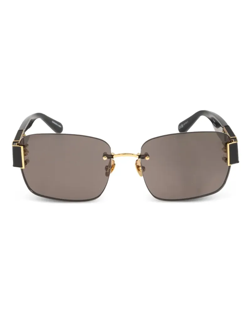 Linda Farrow Eckige Jessica Sonnenbrille - Schwarz Schwarz