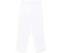Gerade Leinenhose - Weiß