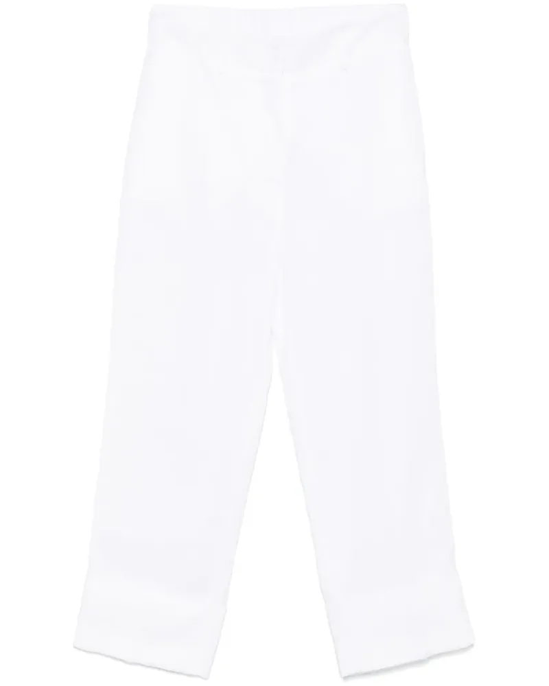 Blanca Gerade Leinenhose - Weiß Weiß