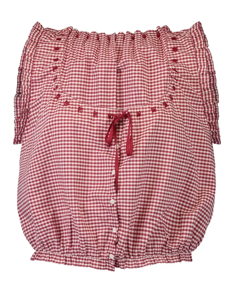 DÔEN Traveler gingham top - Rot Rot