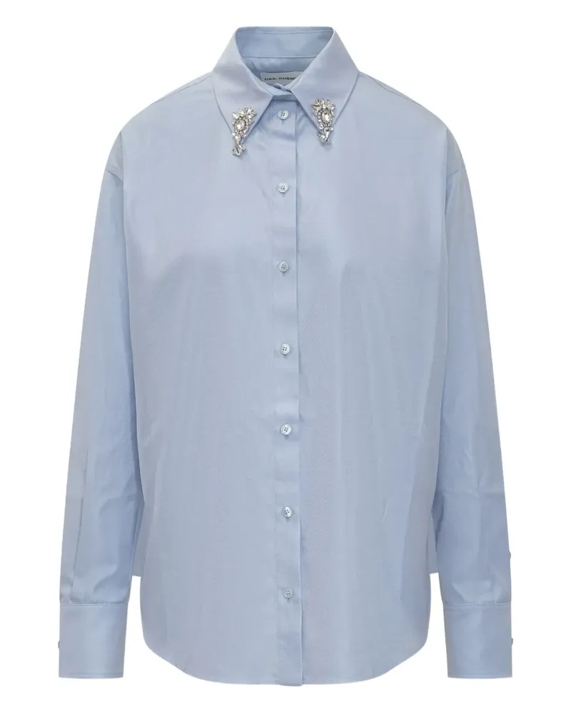 Des Phemmes Hemd mit verziertem Kragen - Blau Blau