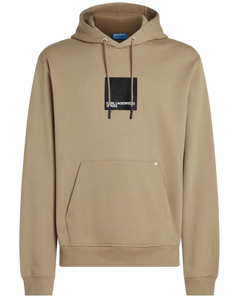 Karl Lagerfeld Hoodie mit Logo - Nude Nude