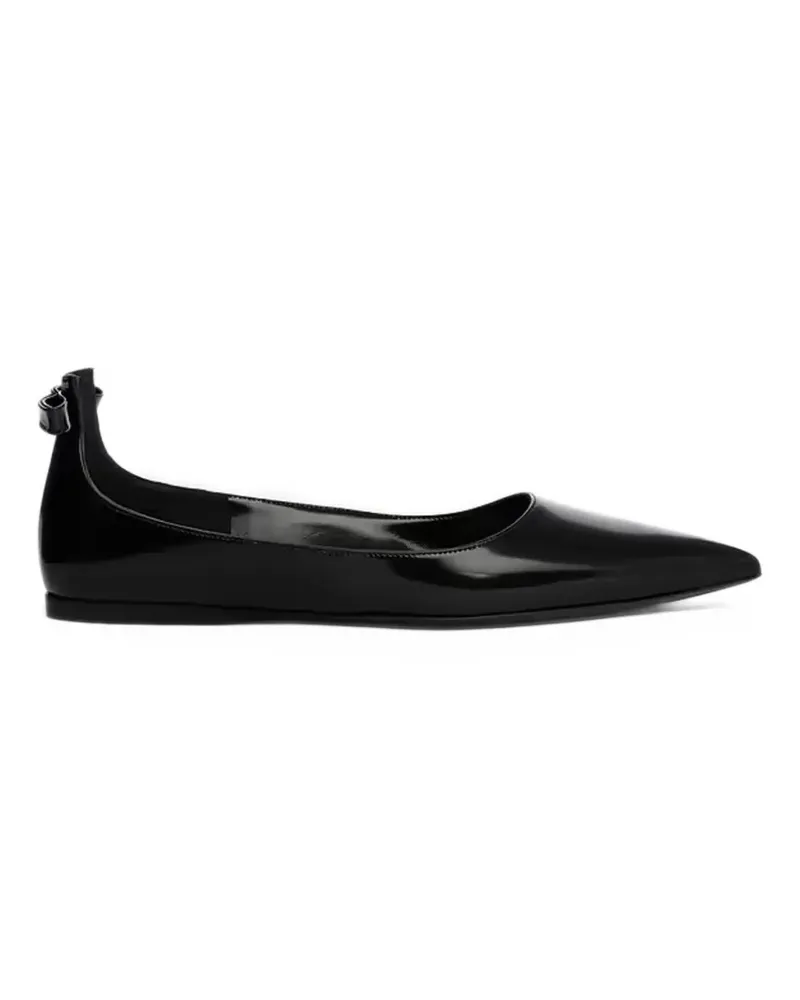 Pierre Hardy Cléo pointed-toe ballet flats - Schwarz Schwarz