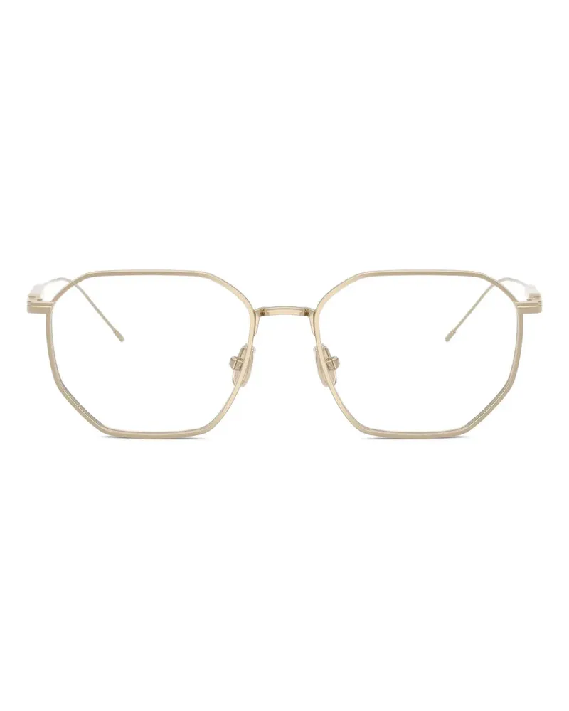 Brunello Cucinelli Brille mit geometrischem Gestell - Gold Gold