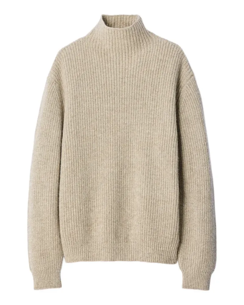 Christophe Lemaire Stehkragen-Pullover aus Yak-Alpakawolle - Nude Nude