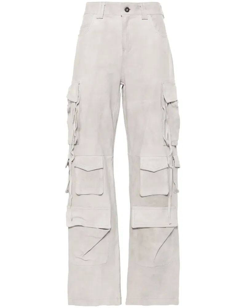 Salvatore Santoro Cargohose aus Wildleder - Grau Grau