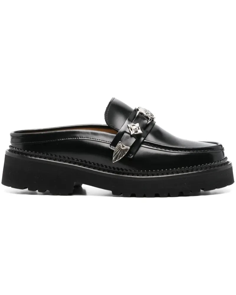 Toga Loafer aus Leder - Schwarz Schwarz