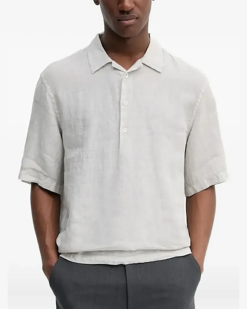 BARENA Poloshirt mit kurzen Ärmeln - Grau Grau