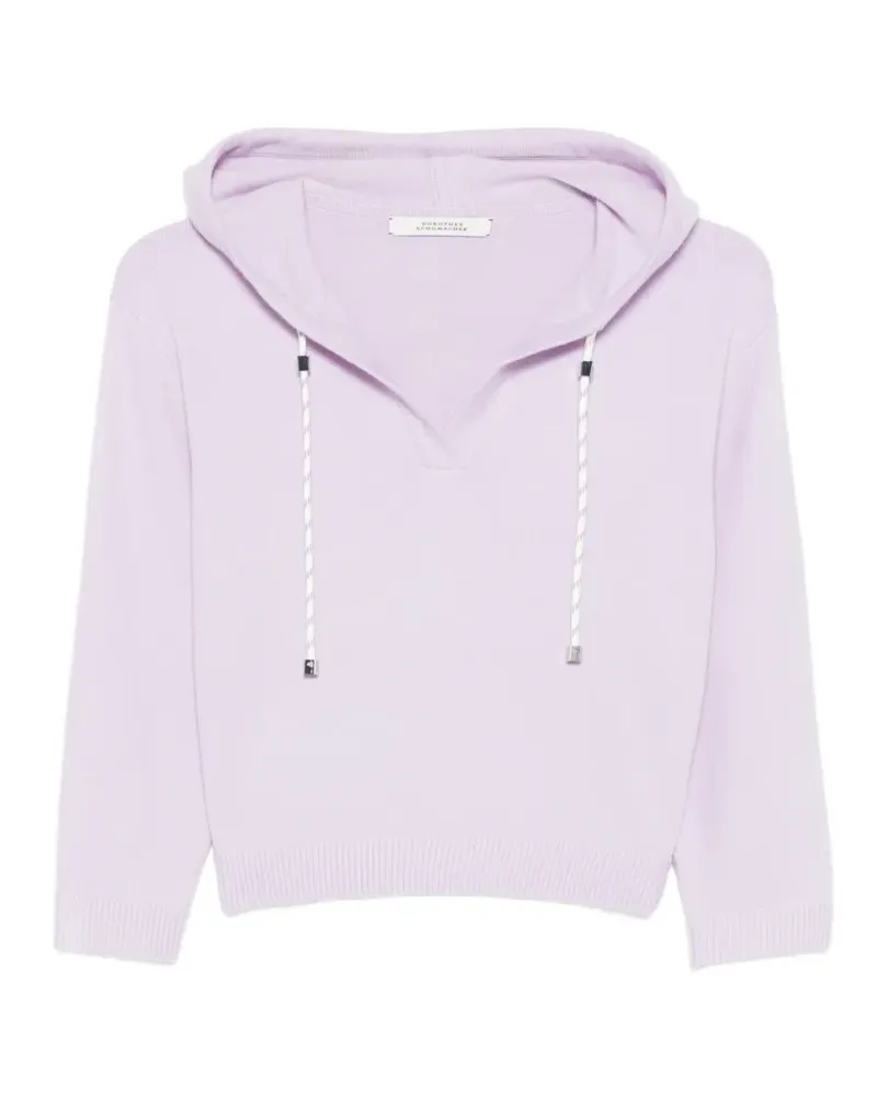 Dorothee Schumacher Modern Statements Hoodie mit V-Ausschnitt - Violett Violett