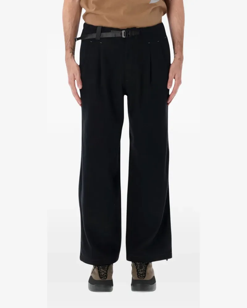 and wander belted pleated trousers - Schwarz Schwarz
