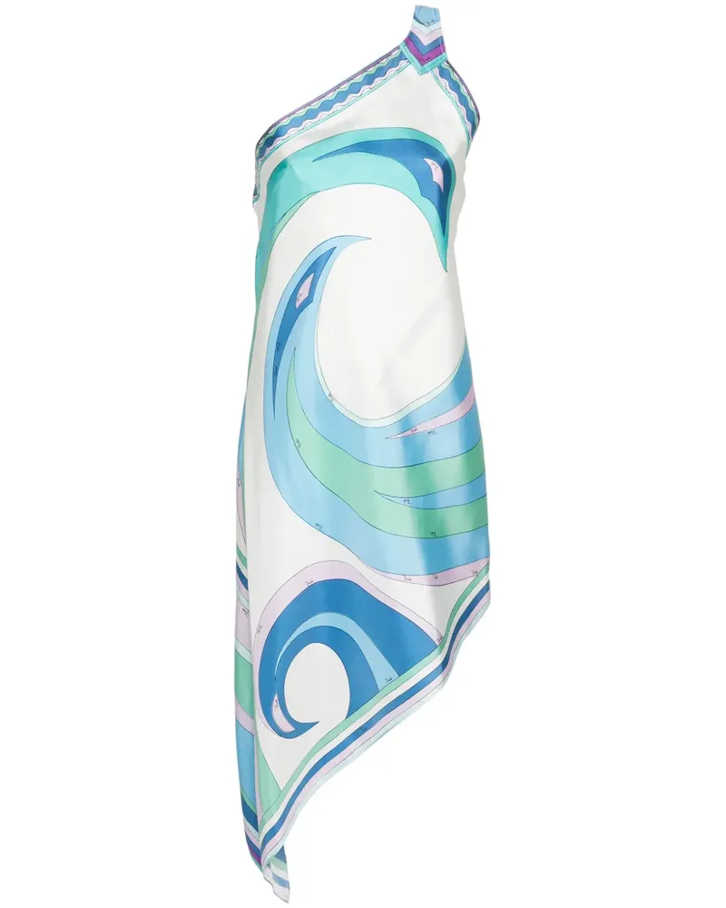 Emilio Pucci Asymmetrisches Kleid - Blau Blau