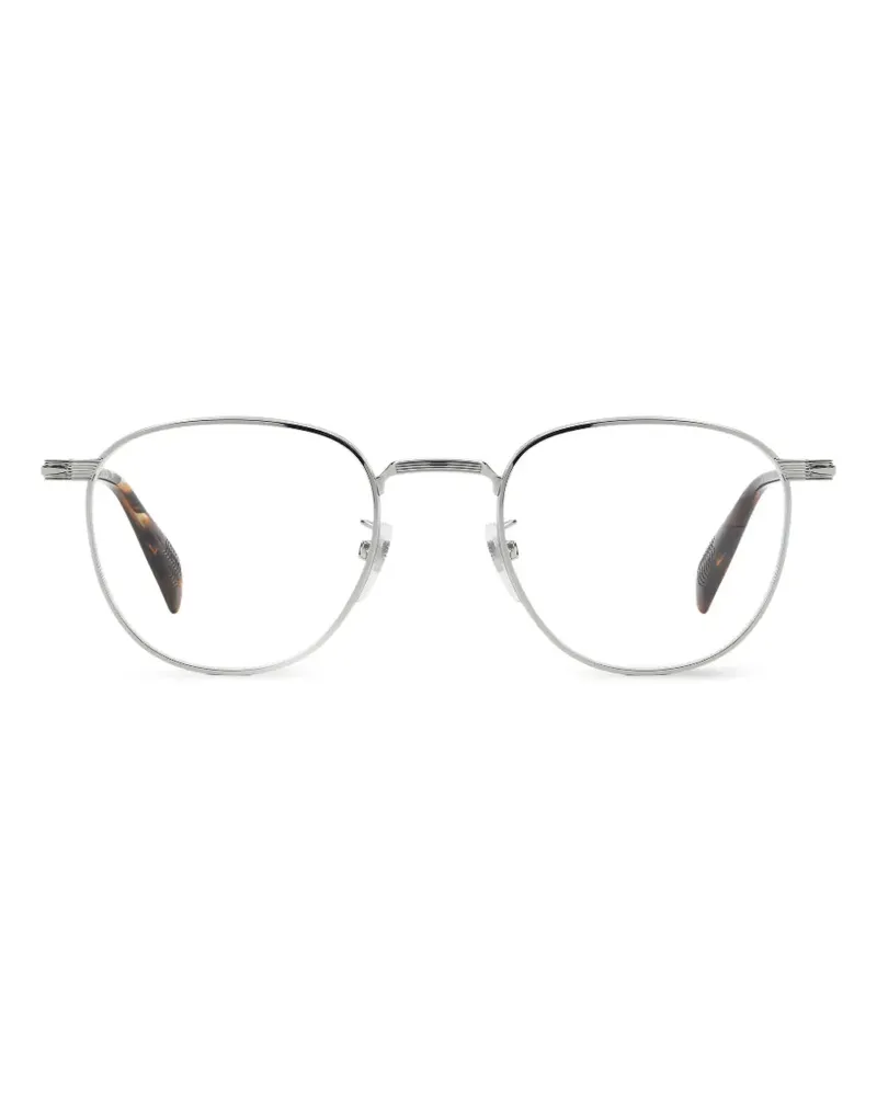 EYEWEAR by DAVID BECKHAM Brille mit rundem Gestell - Silber Silber