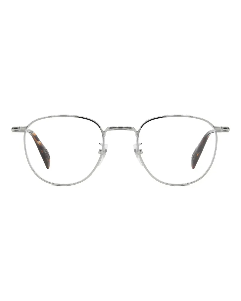 EYEWEAR by DAVID BECKHAM round-frame metal glasses - Silber Silber
