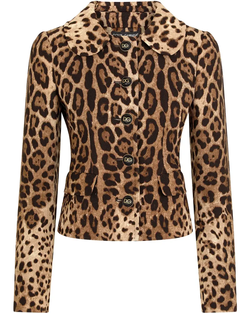 Dolce & Gabbana Dolce Jacke mit Leoparden-Print - Braun Braun