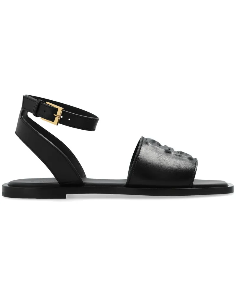 Givenchy Flache 4G Sandalen Schwarz