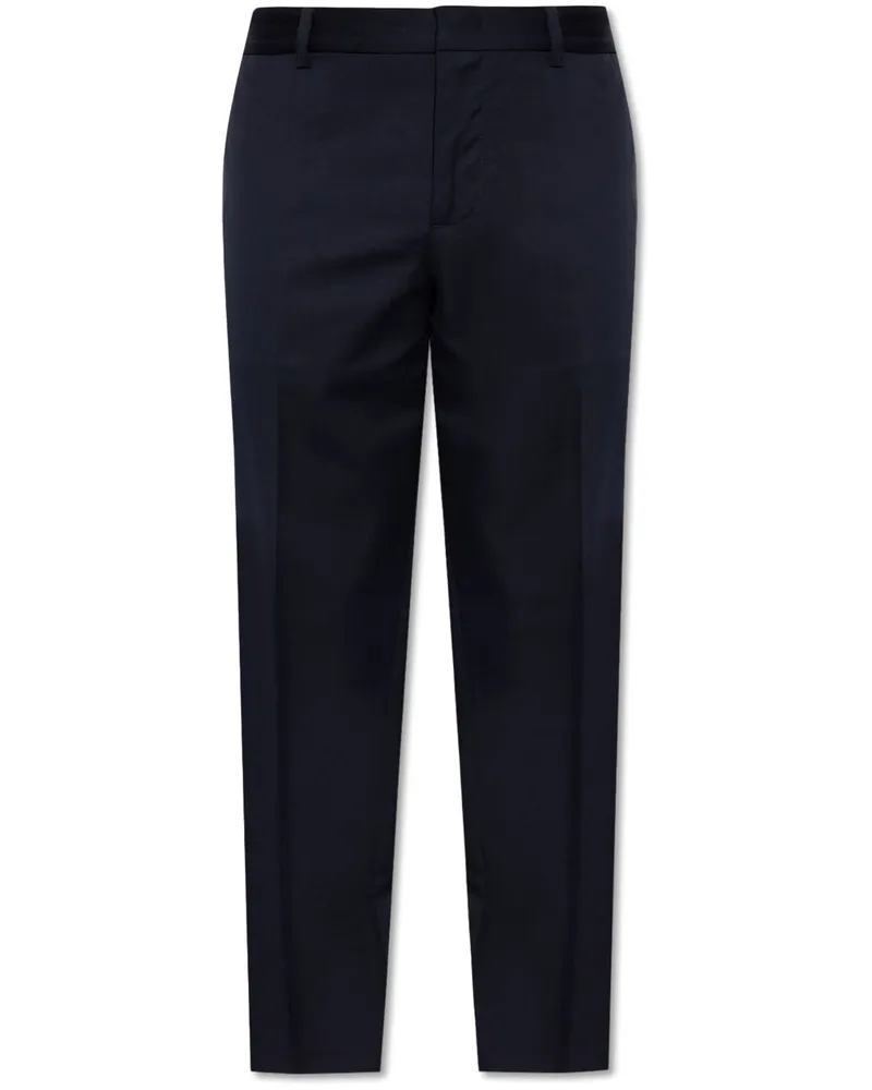 Emporio Armani Hose mit Logo-Schild - Blau Blau