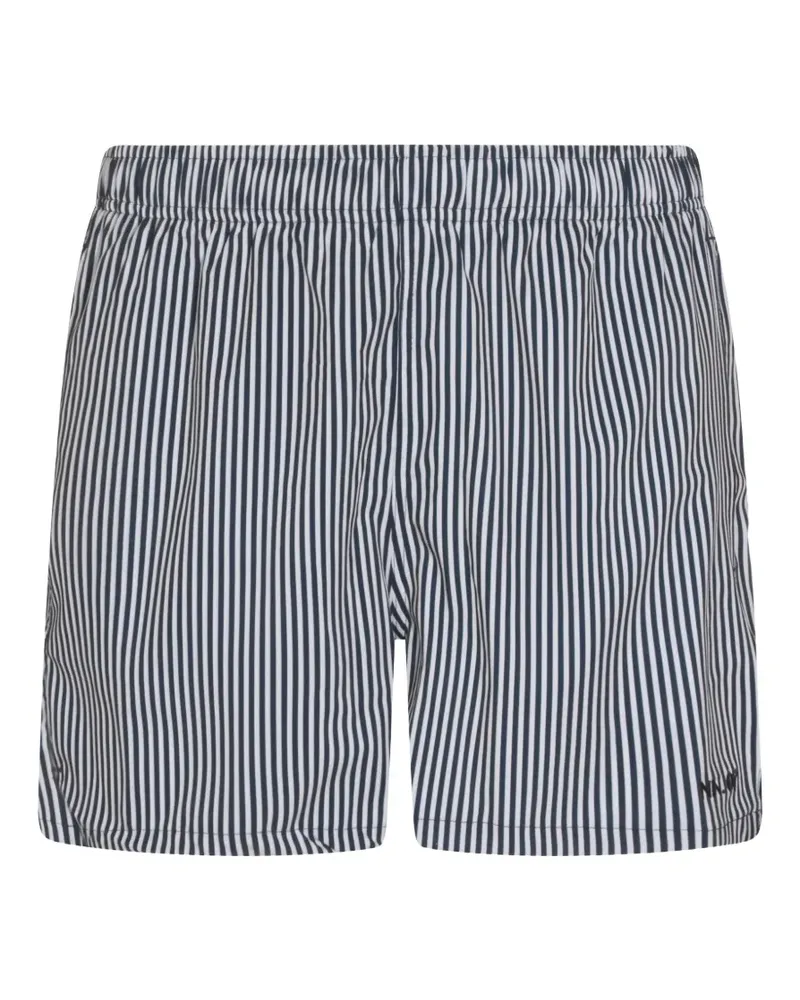 NN 07 vertical-stripe swim shorts - Blau Blau