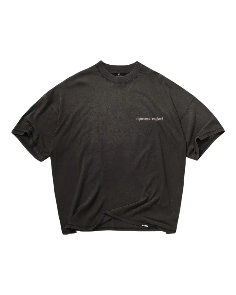 REPRESENT T-Shirt mit Logo-Print - Grau Grau