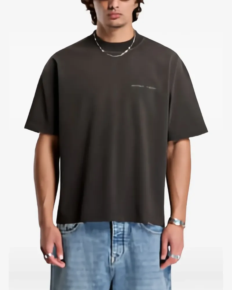REPRESENT T-Shirt mit Logo-Print - Grau Grau