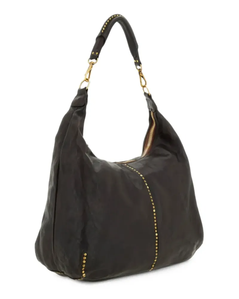Campomaggi studded shoulder bag - Braun Braun