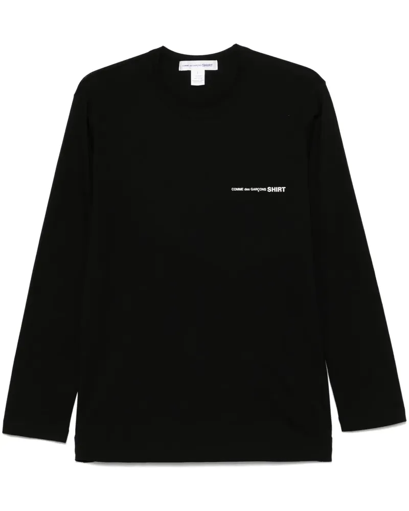 Comme des Garçons T-Shirt mit Logo-Print - Schwarz Schwarz