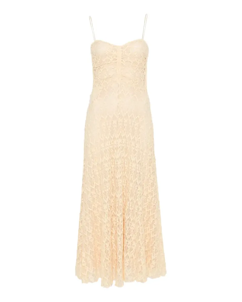 forte_forte lace midi dress - Gelb Gelb