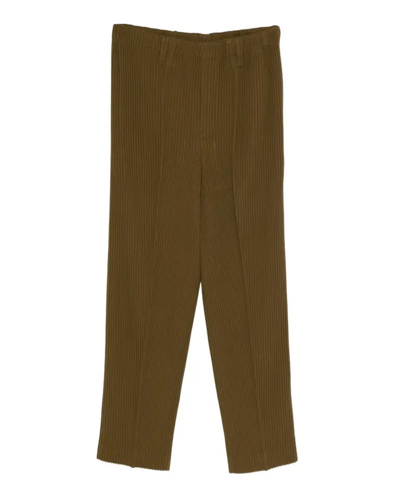 Issey Miyake Smoking-Hose mit Falten - Grün Grün