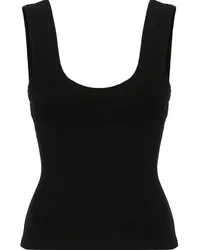 Alexander Wang Tanktop mit Logo-Prägung Schwarz