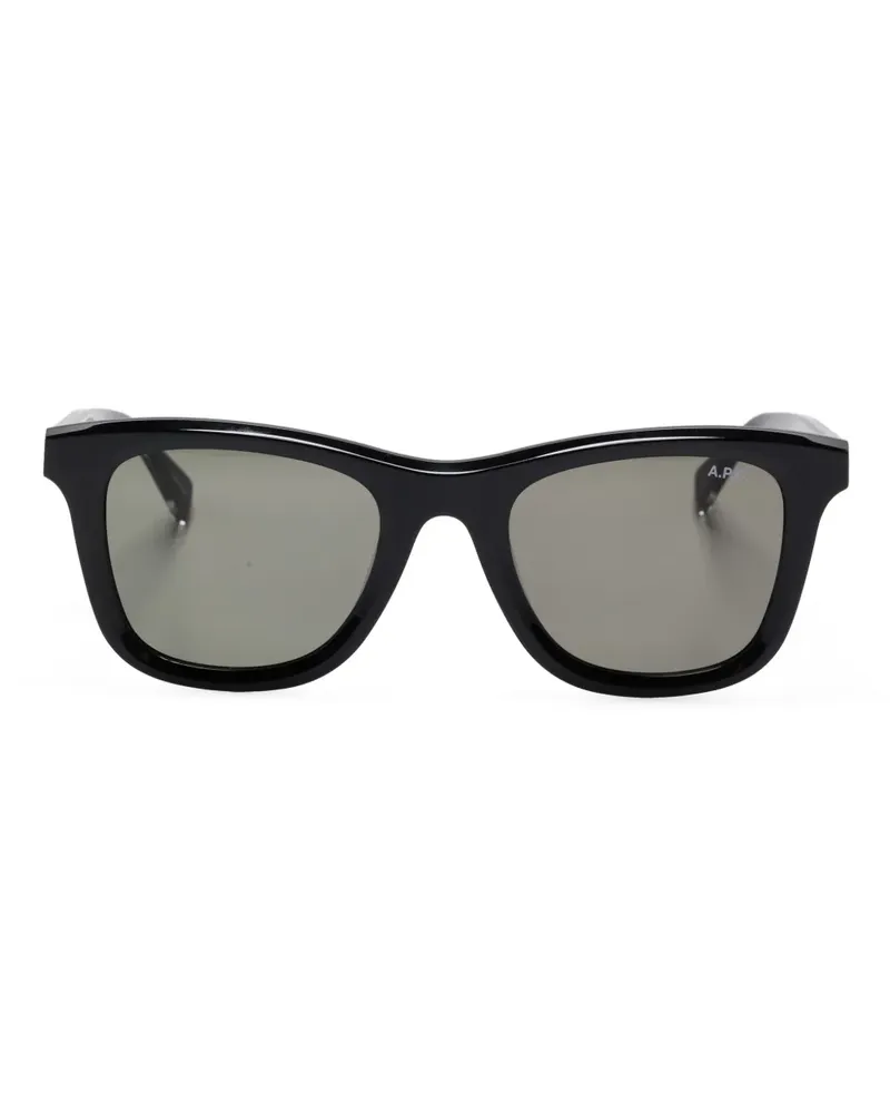 A.P.C. John Sonnenbrille - Schwarz Schwarz