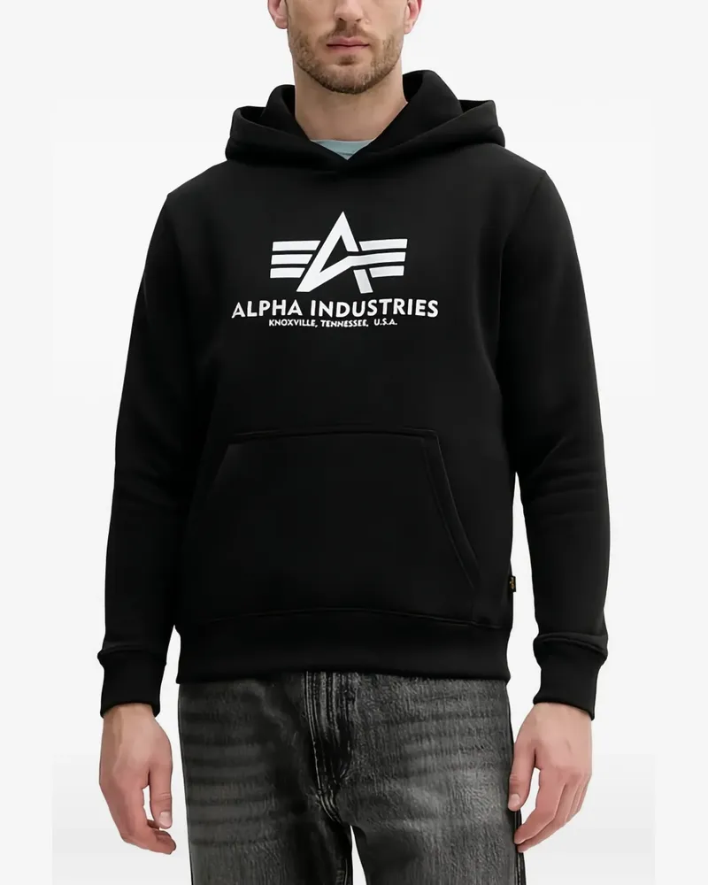 Alpha Industries Basic Carbon Hoodie - Schwarz Schwarz