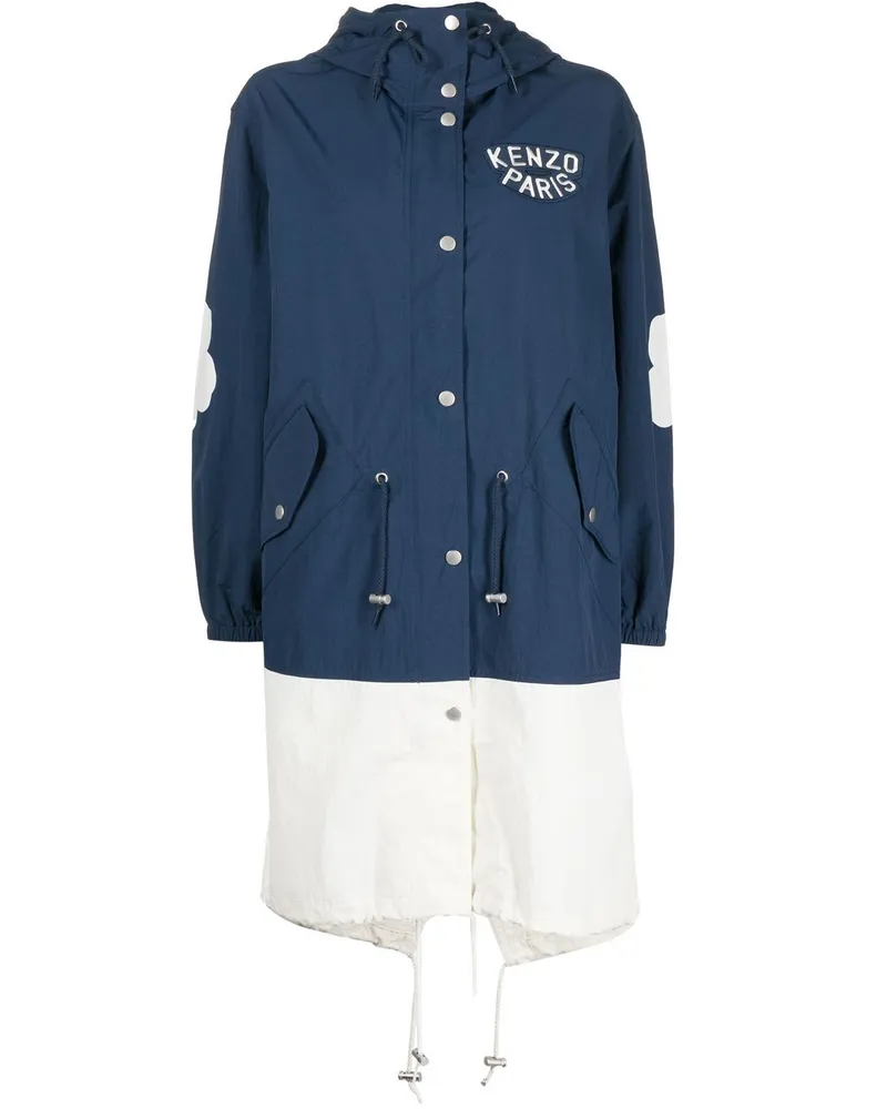 Kenzo Langer Windbreaker - Blau Blau