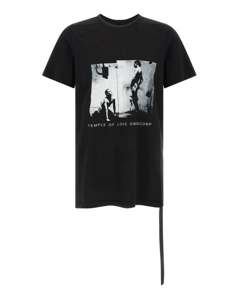 DRKSHDW by Rick Owens print crew-neck T-shirt - Schwarz Schwarz