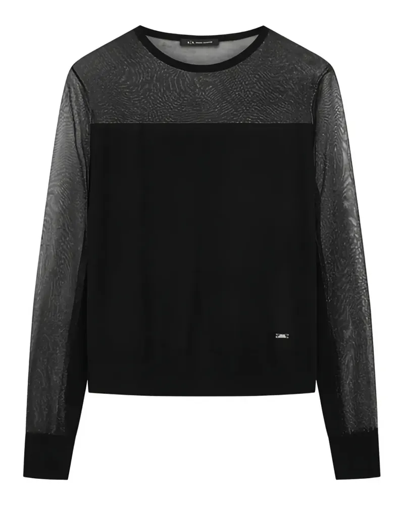Armani Exchange long-sleeve sweater - Schwarz Schwarz