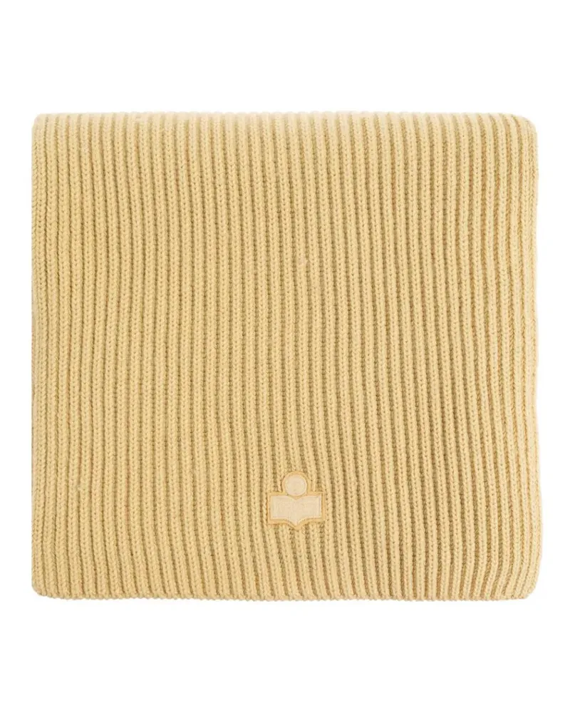 Isabel Marant Gerippter Marion Schal mit Logo-Patch - Nude Nude