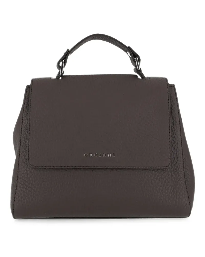 Orciani small Sveva Soft leather tote bag - Braun Braun
