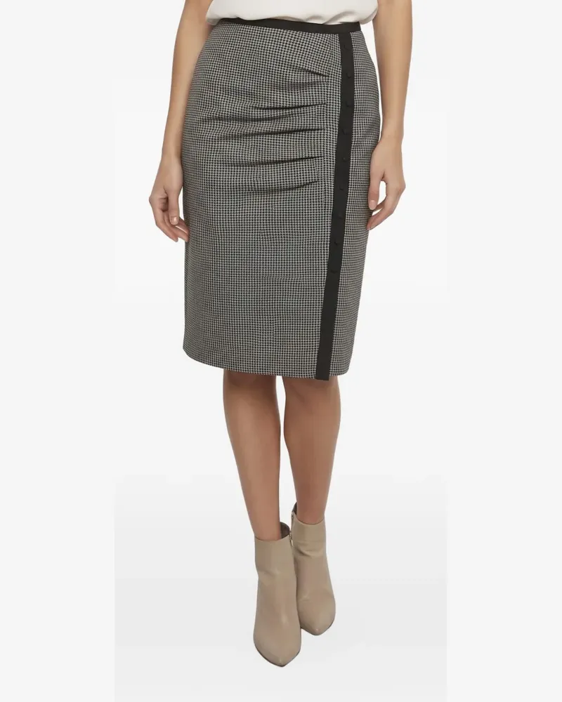 SPORTMAX Drapierter Midirock - Schwarz Schwarz