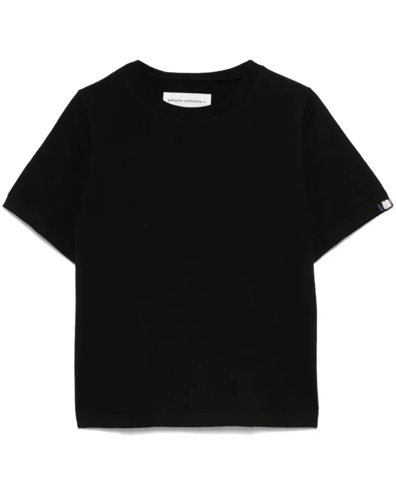 extreme cashmere Tina T-Shirt - Schwarz Schwarz