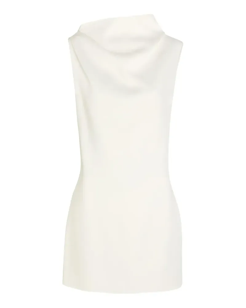 KHAITE Astor draped sleeveless mini dress - Nude Nude