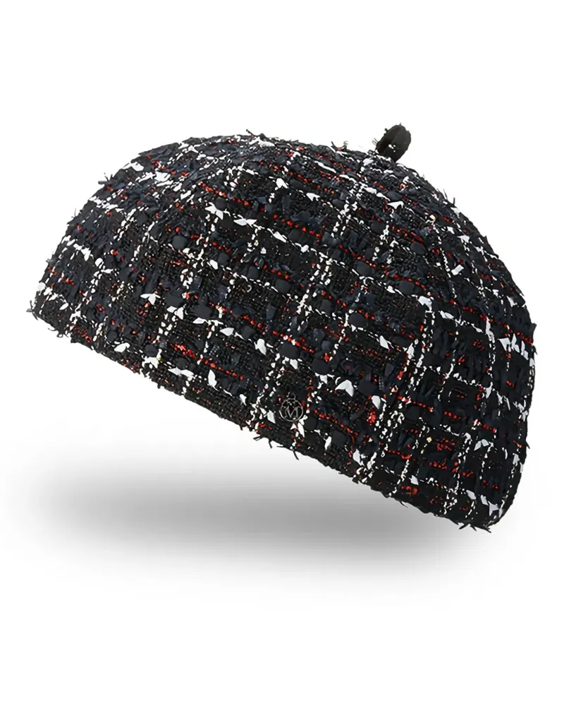 Maison Michel Emy Baskenmütze - Schwarz Schwarz