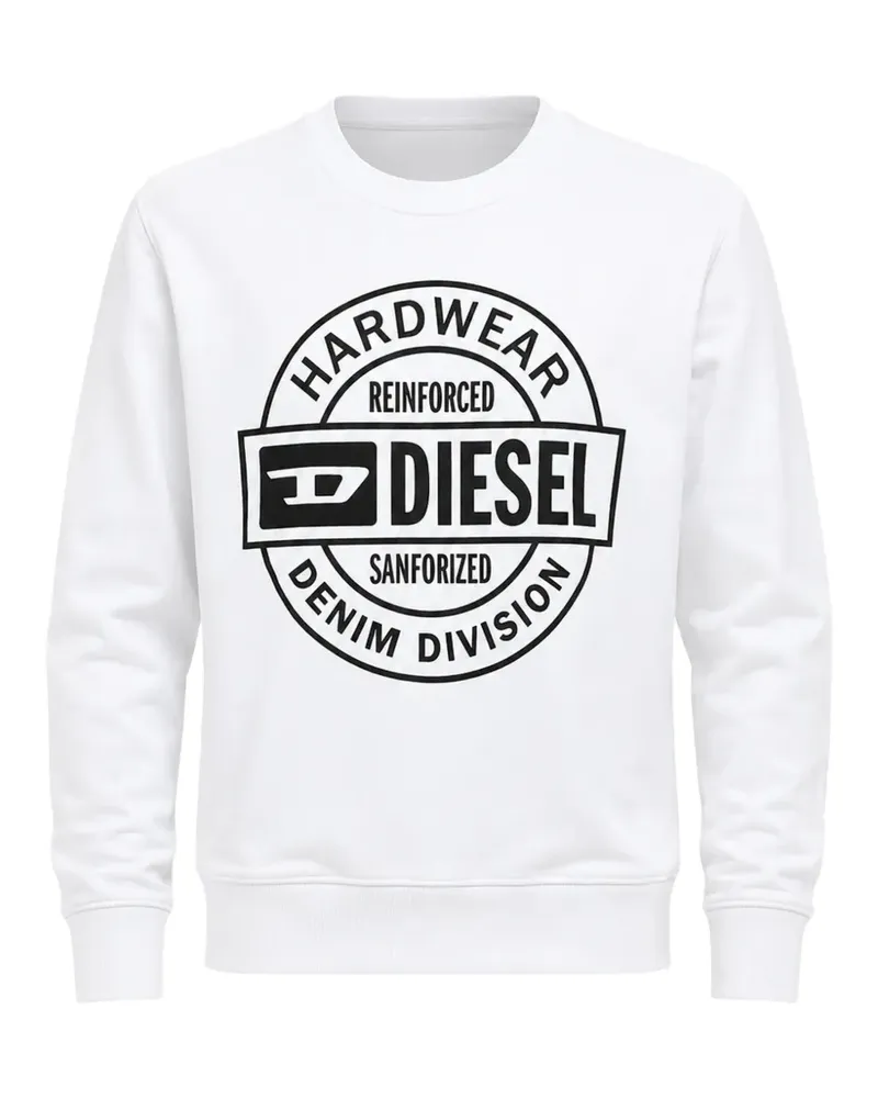 Diesel Hard Wear Pullover mit Print - Weiß Weiß