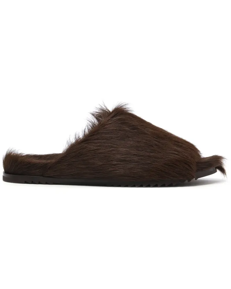 Rick Owens Granolas Pantoletten - Braun Braun