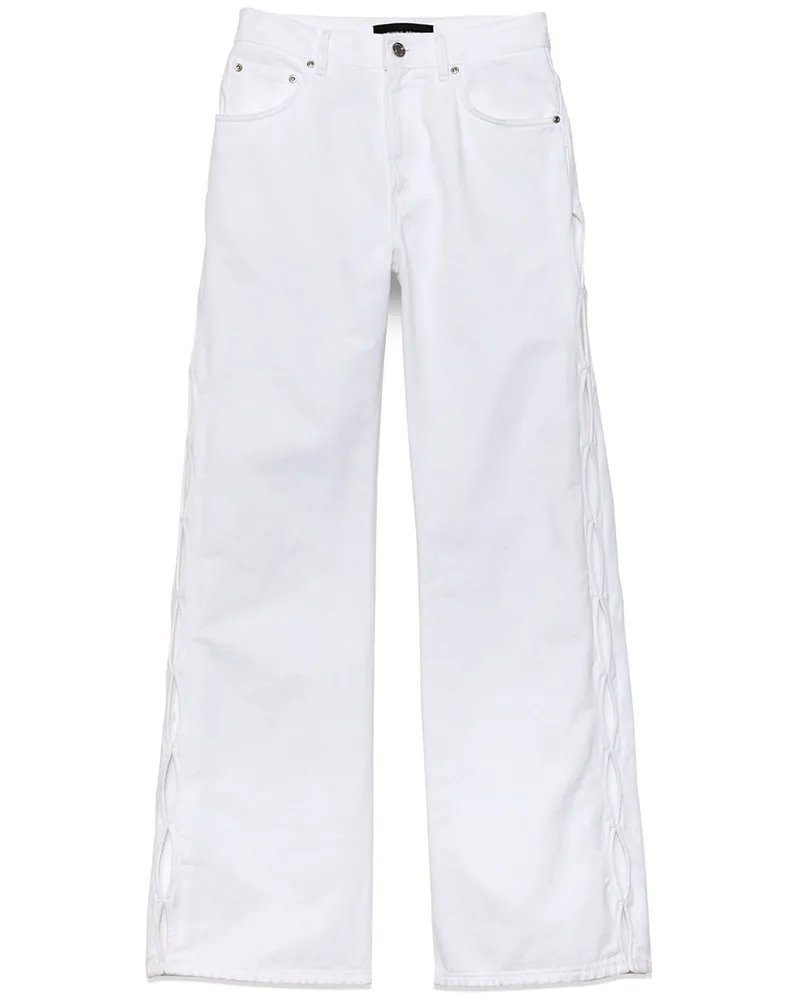 PURPLE BRAND Jeans mit Cut-Outs - Weiß Weiß