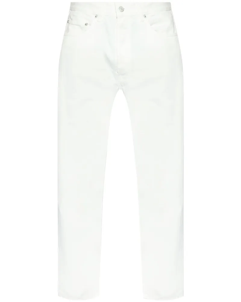 Officine Generale Gerade Jeans - Weiß Weiß